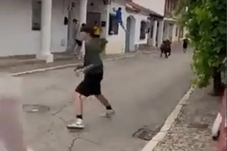 CAPTURA DE PANTALLA La tradicional Fiestas de San Fermín en Pamplona