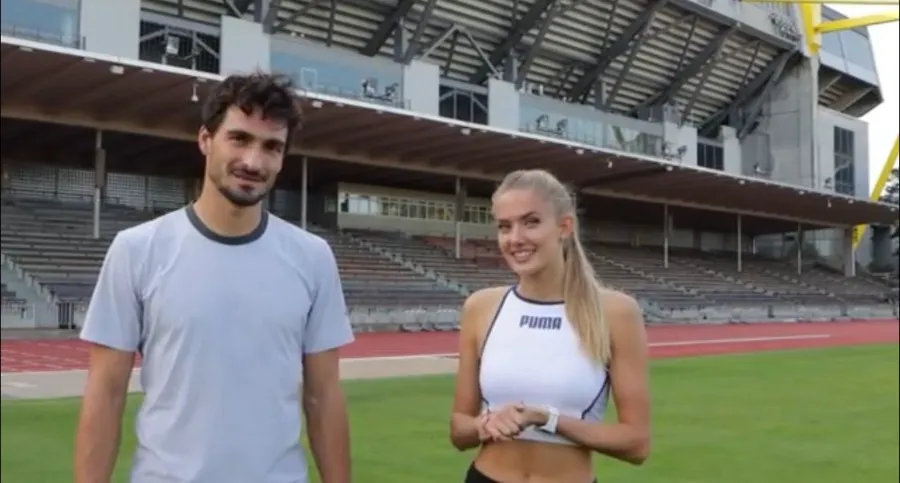 CAPTURA DE PANTALLA: VIDEO Alica con Mats Hummels