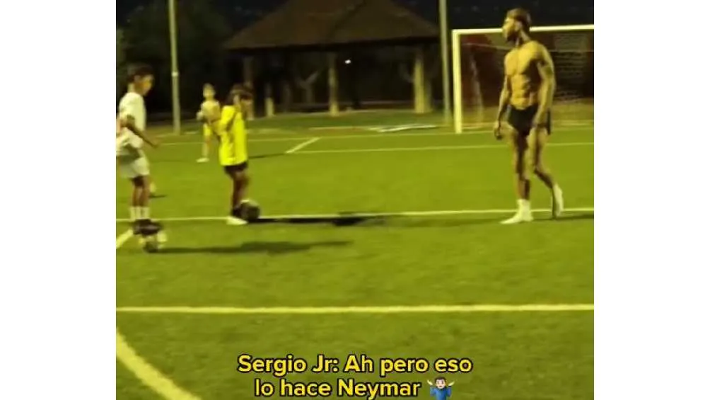 Sergio Jr comparó a su padre con Neymar