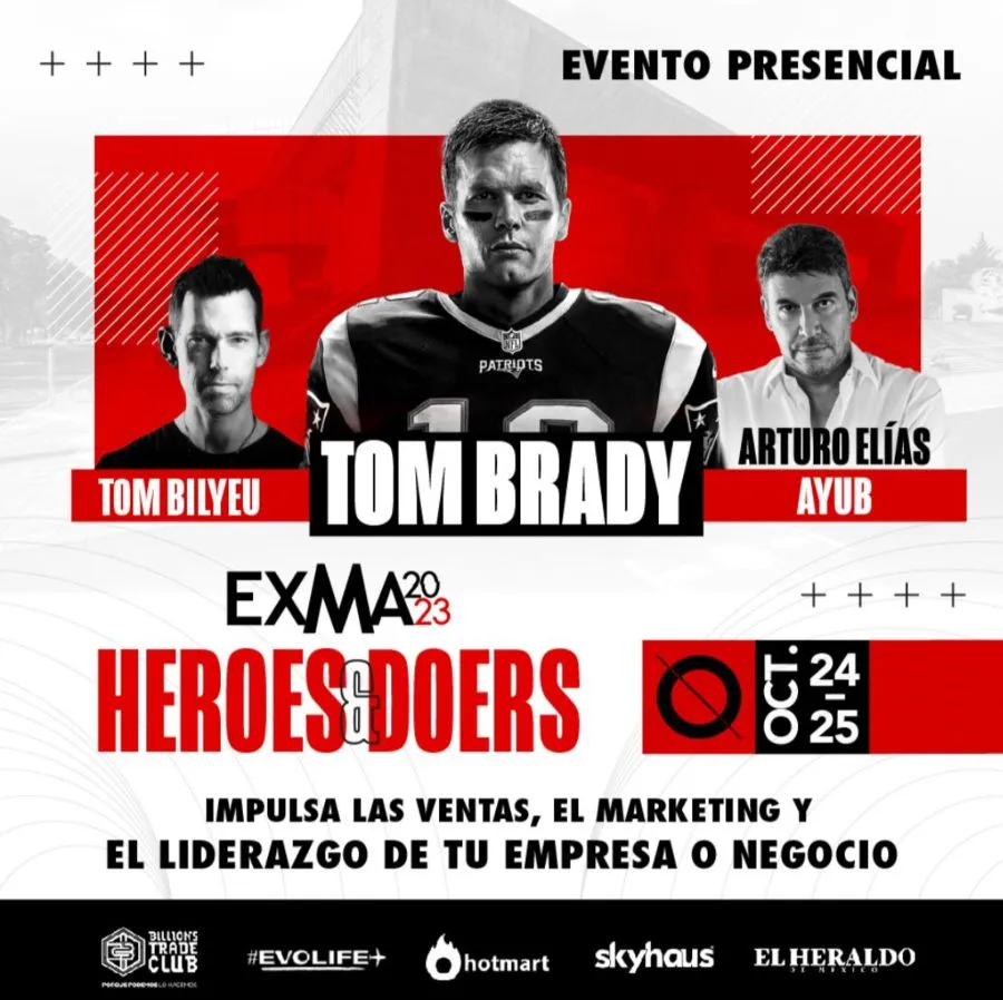 Tom Brady estará en el ExMa Heroes and Doers