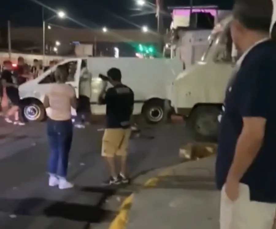 CAPTURA DE PANTALLA: VIDEO Los empleados fueron trasladados al hospital