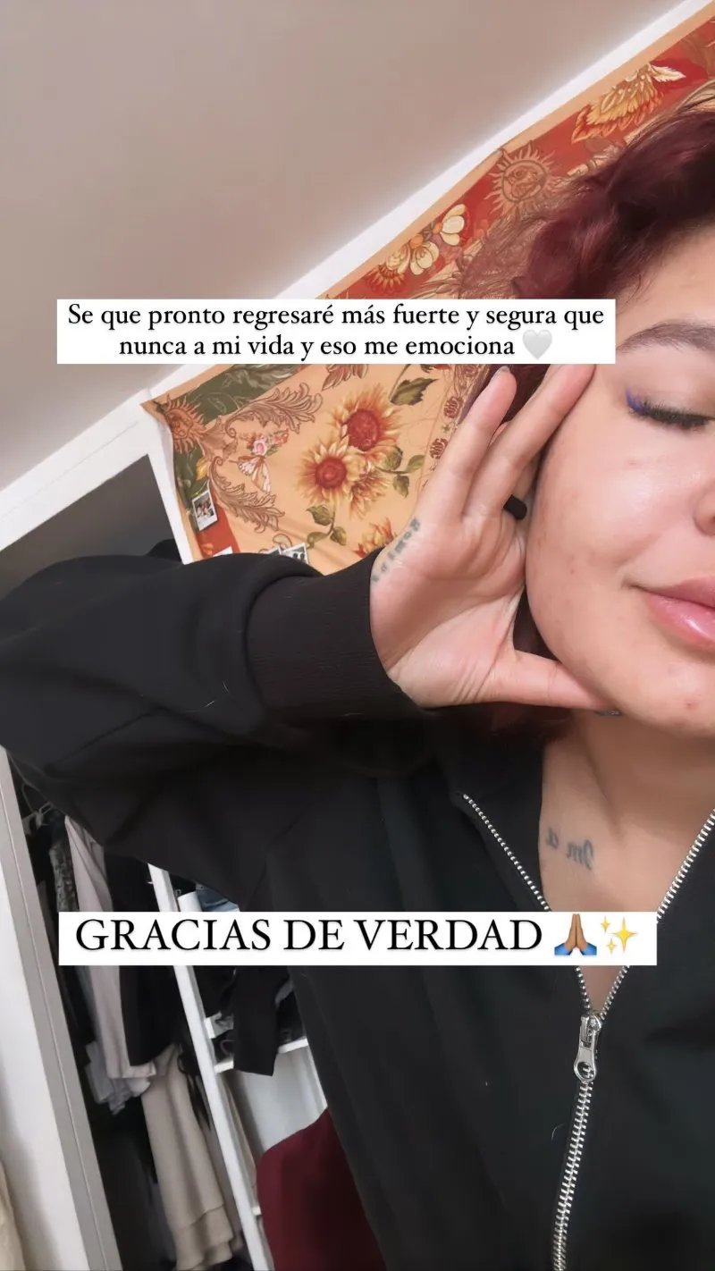 INSTAGRAM: @rominamarcos La cantante agradeció a sus fans por apoyarla.