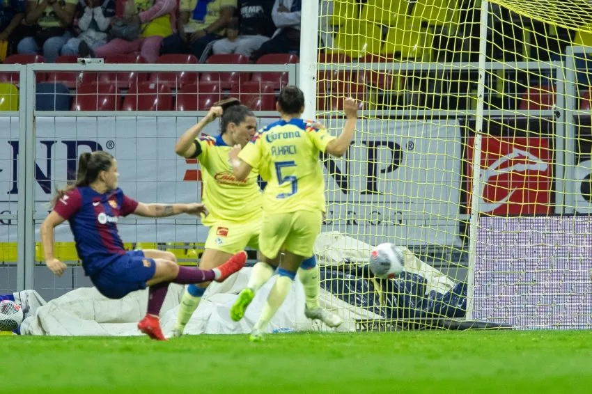 Disparo del primer gol del Barca