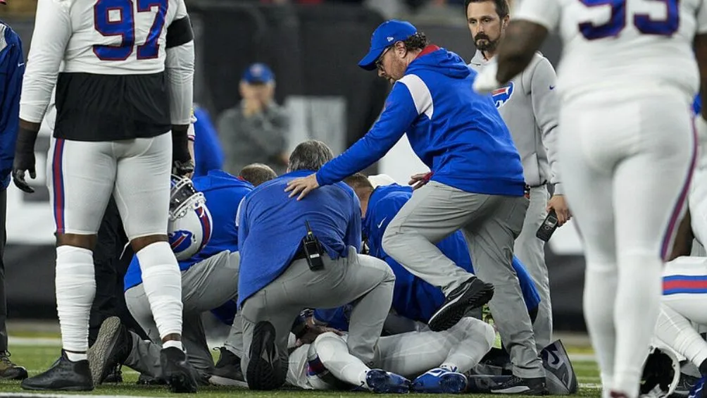 Momento en el que Hamlin sufrió el golpe