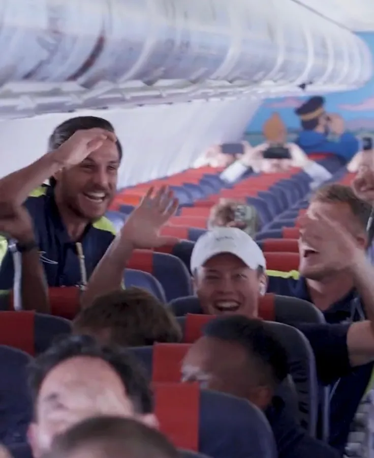 Jugadores del Union Saint-Gilloise se emocionaron