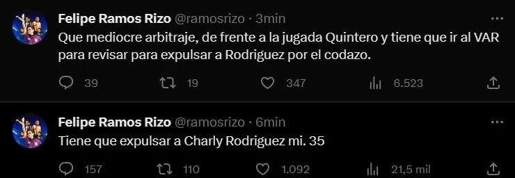 Felipe Ramos Rizo aprueba expulsión a Charly Rodríguez
