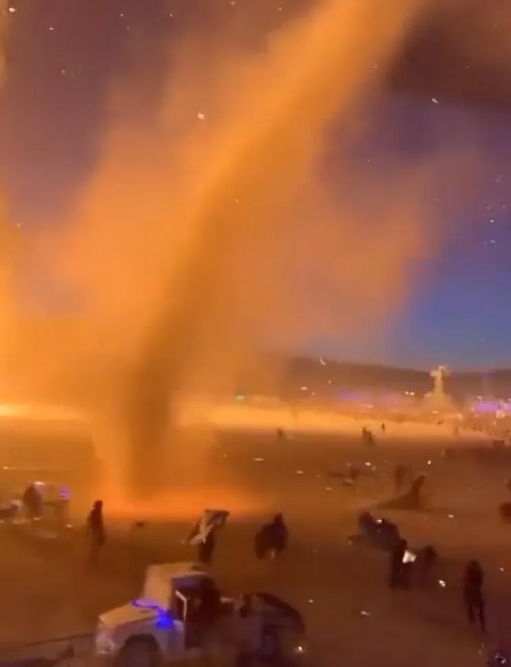 Captura de video @alekmorillo También se registraron algunos tornados