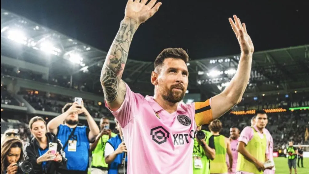 Messi tras un partido con Inter Miami