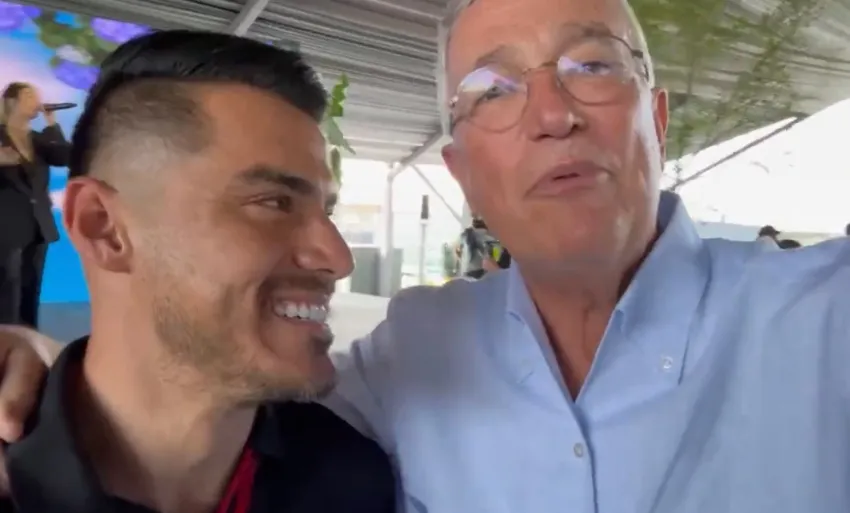 Se juntaron en un evento del Atlas