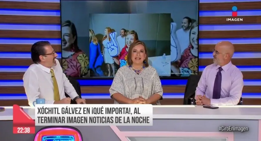 CAPTURA DE PANTALLA: VIDEO Xóchitl Gálvez en el programa "Qué importa"