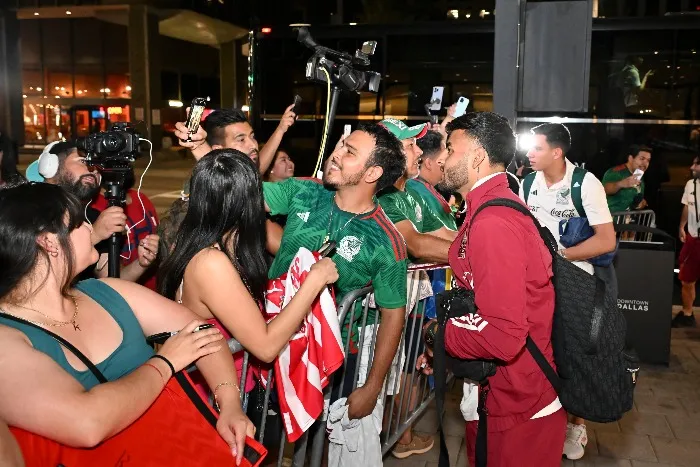 TWITTER @miseleccionmx Aficionados de México junto a los fanáticos