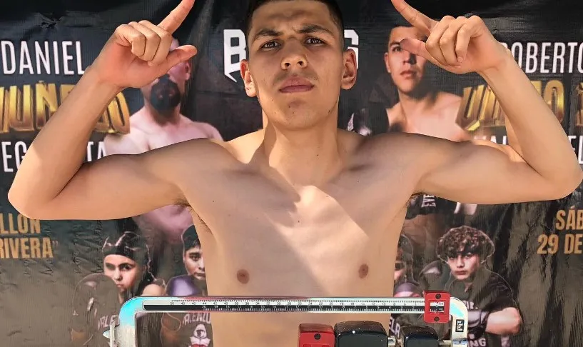 TWITTER: @roberto_valenzuela_jr Roberto Valenzuela Jr. se prepara para su próxima pelea