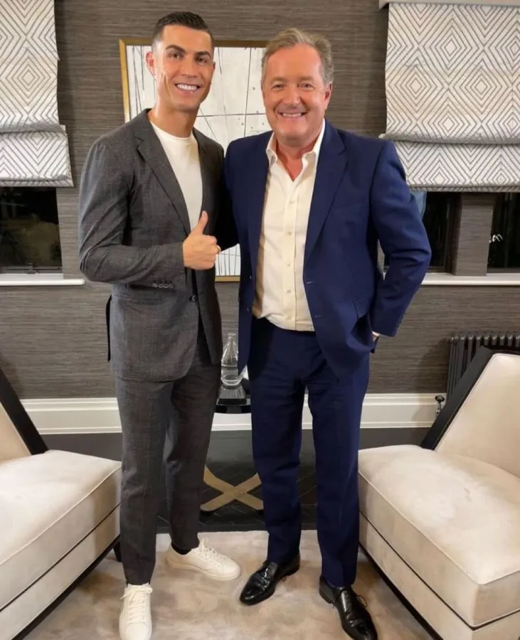 Piers Morgan con Cristiano Ronaldo
