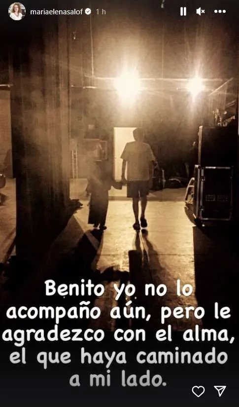 CAPTURA DE PANTALLA El mensaje de Saldaña para Benito Castro