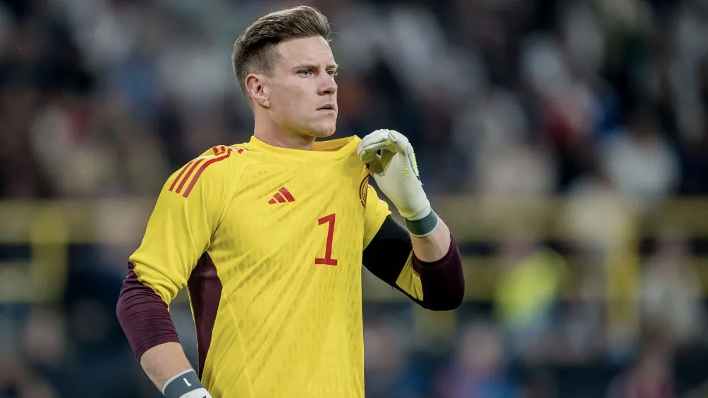 TWITTER: @DFB_Team Marc-André Ter Stegen en el juego ante Francia