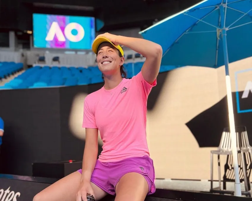 INSTAGRAM: @garbimuguruza En el Abierto de Australia