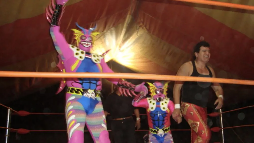 Alebrije tras ganar una lucha