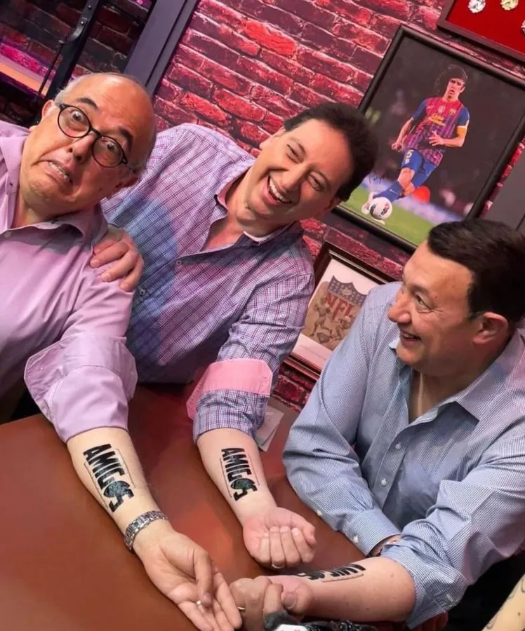 Toño de Valdes con Enrique Burak y Pepe Segarra