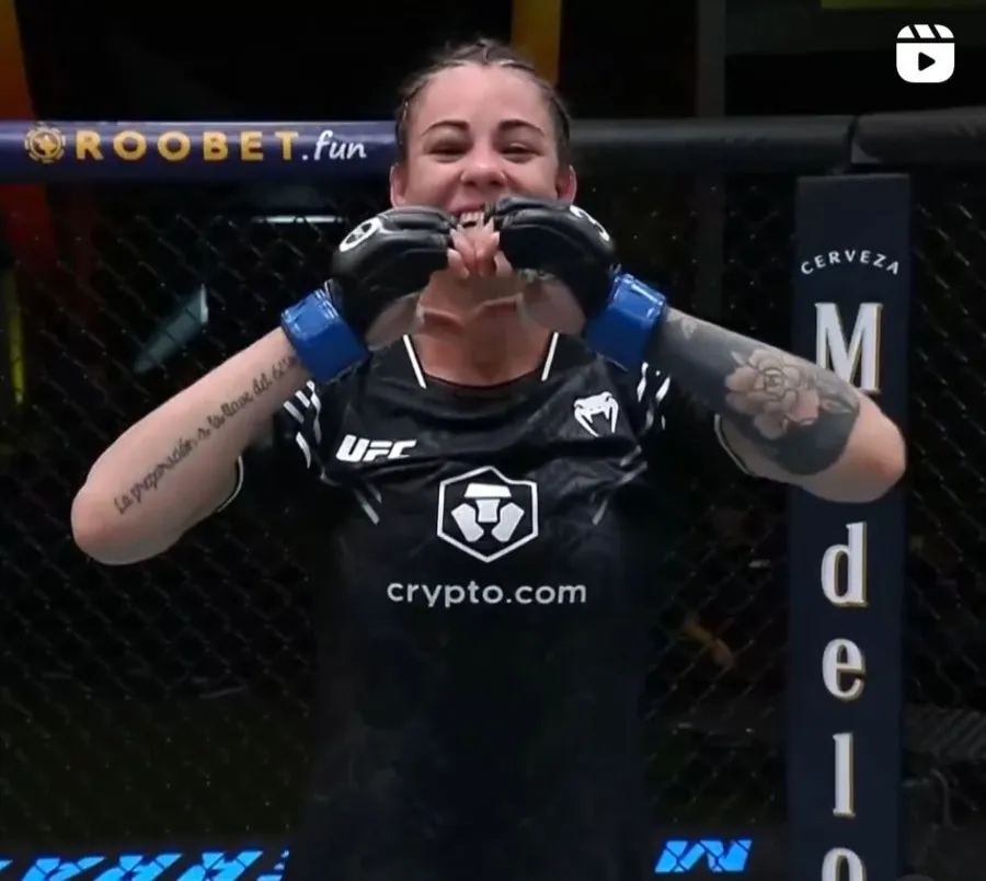 Montserrat Rendón tras ganarle a Tamires Vidal