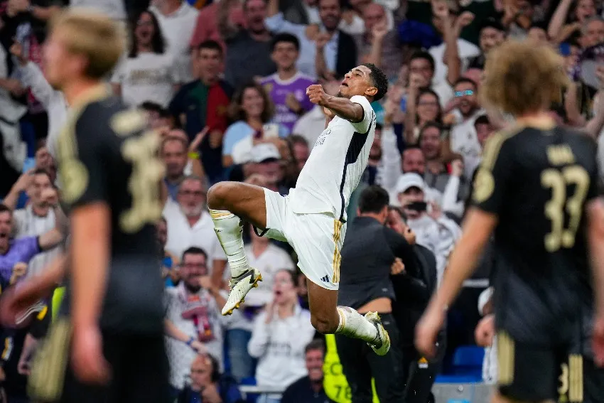 Jude Bellingham en celebación de gol