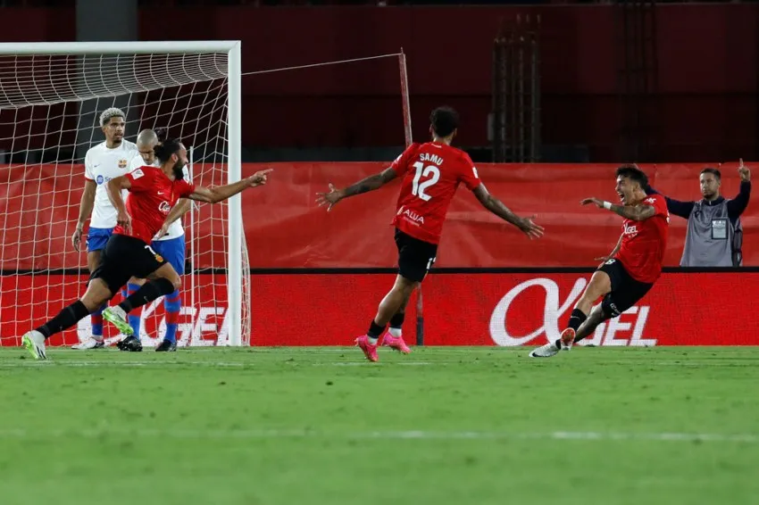 Gol del Mallorca en el primer tiempo