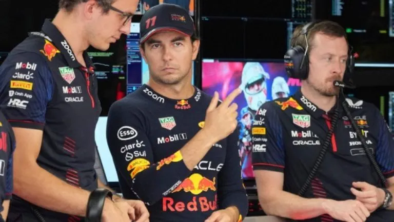 Pérez corriendo en el GP de Hungría