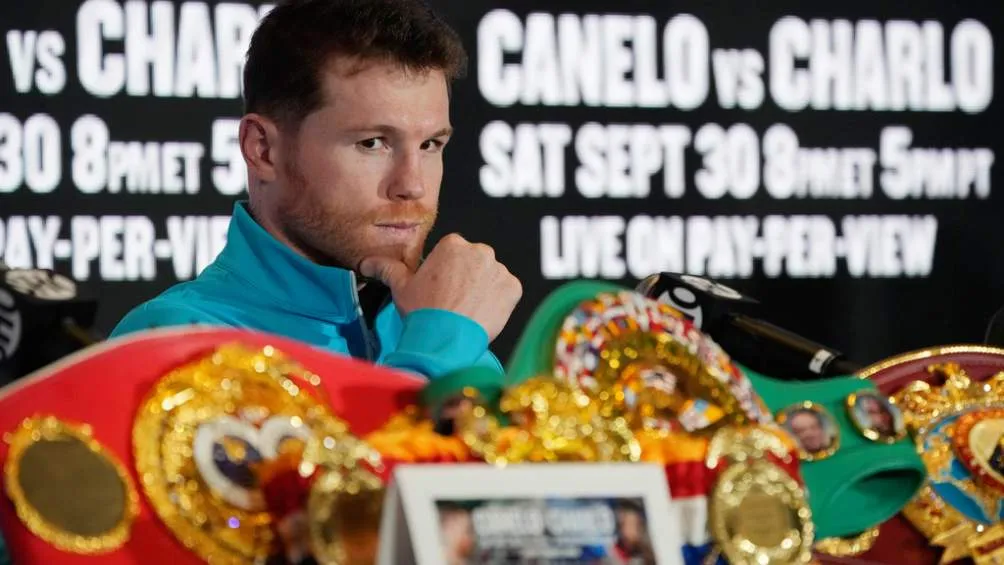 'Canelo' Álvarez en conferencia de prensa previo al combate ante Charlo