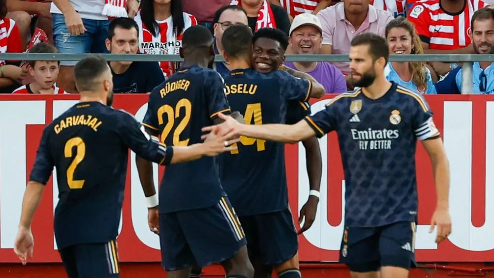 Real Madrid celebra una victoria