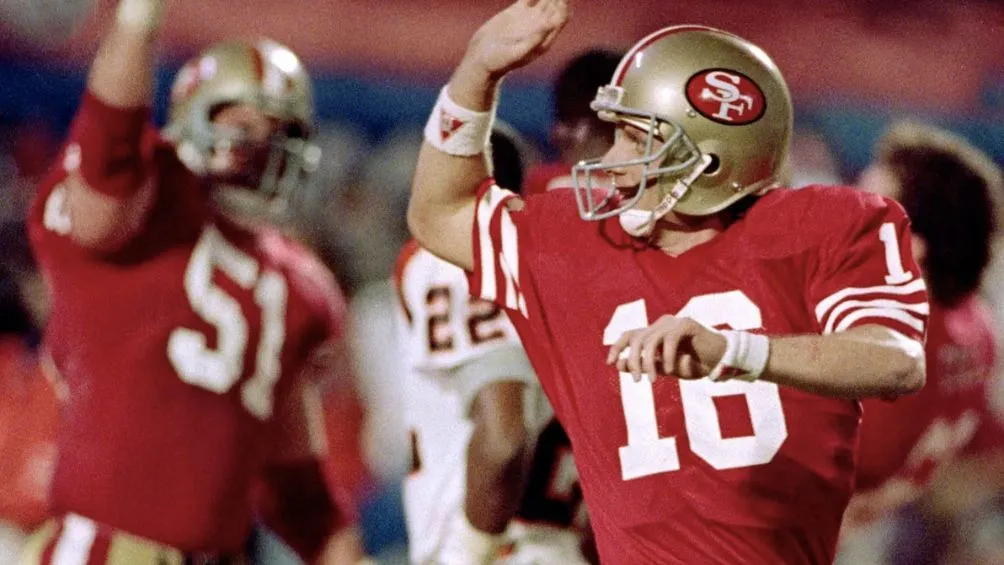 Montana durante el SB ante Bengals