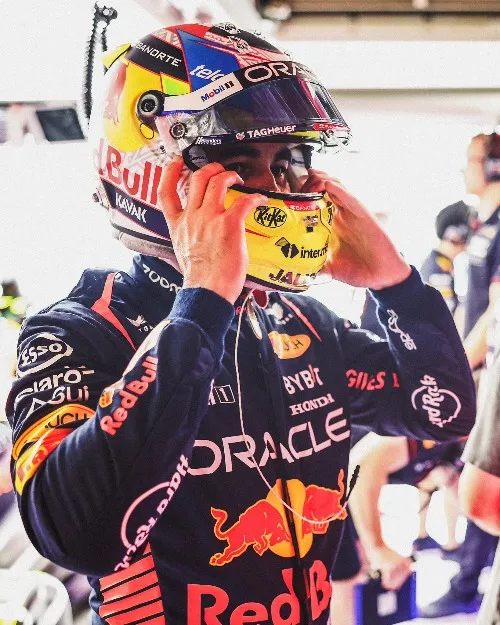 Pérez corriendo con Red Bull