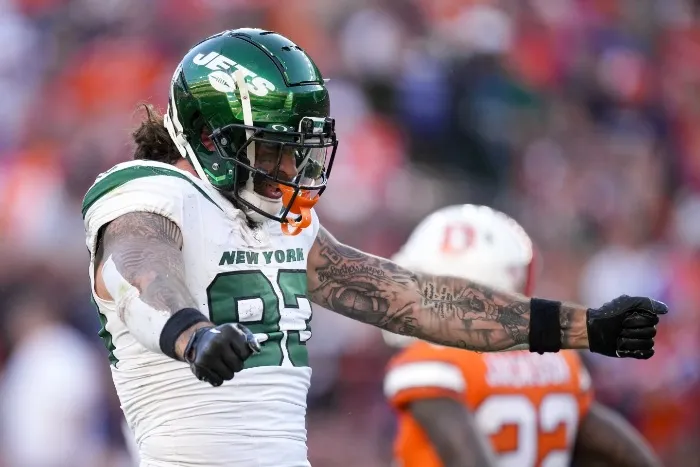 New York Jets celebrando la victoria