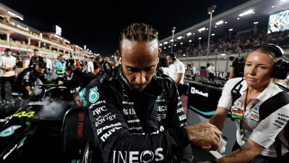 Lewis Hamilton previo a la carrera