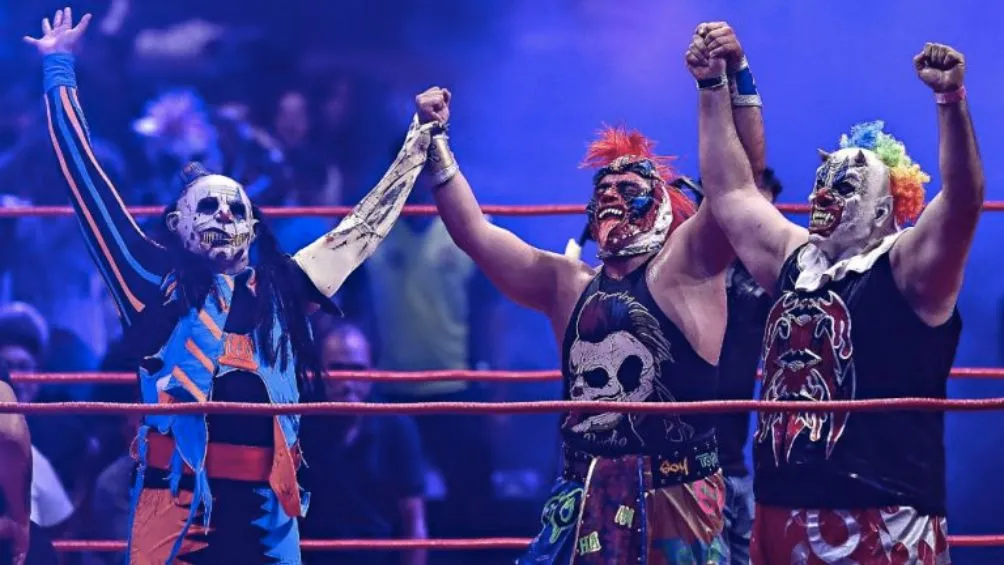 Psycho Circus tras ganar una lucha