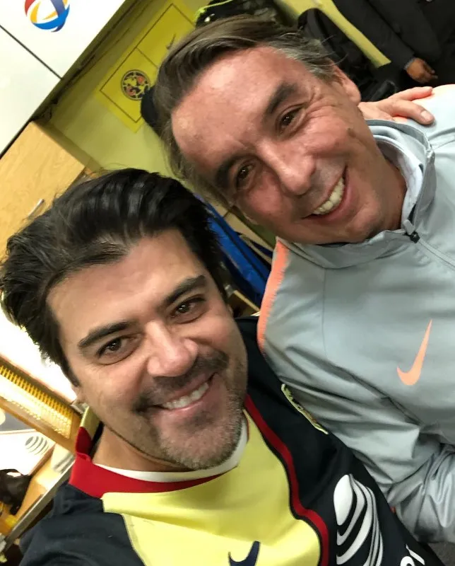 Jorge “Burro” Van Rankin junto a Emilio Azcárraga
