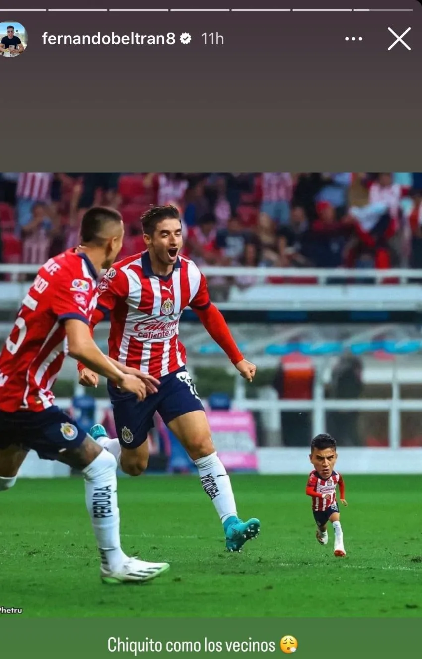 El mensaje de burla de Beltrán