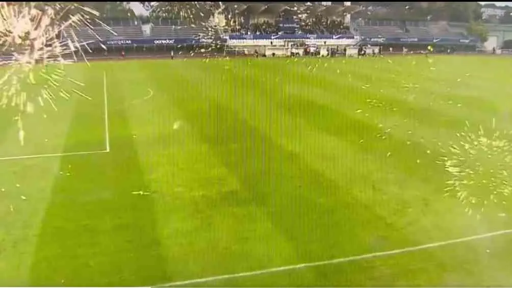 Así se vieron las detonaciones durante la transmisión