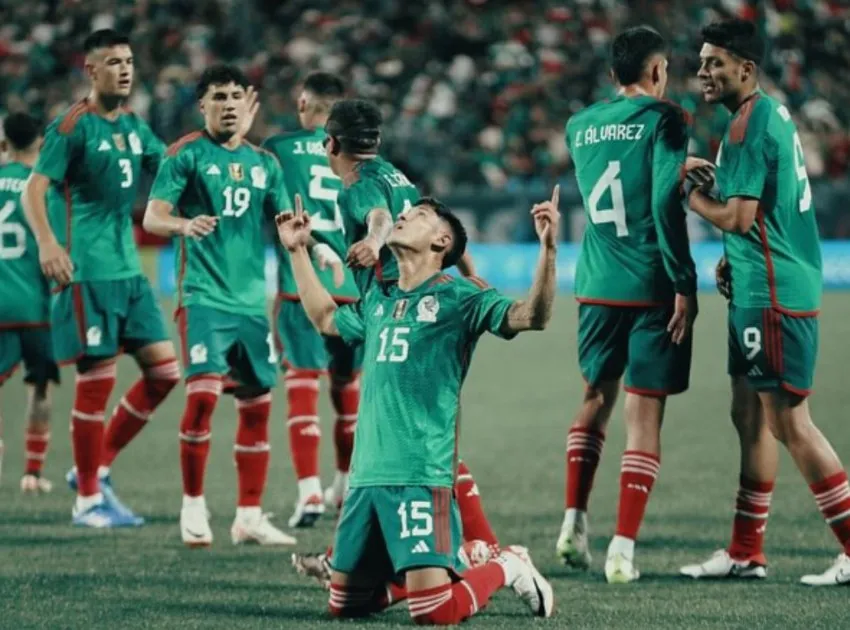 Celebración del futbolista