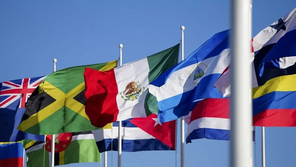 Ceremonia de la bandera mexicana