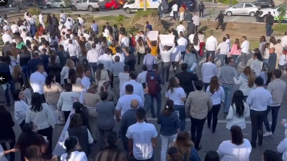 CAPTURA DE PANTALLA La manifestación tenía el objetivo muy claro