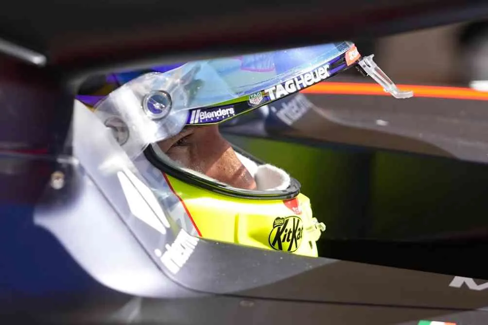 Checo Pérez durante la clasificación en Estados Unidos