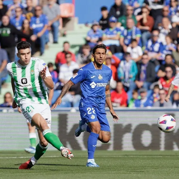 Getafe jugando contra el Real Betis