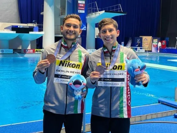 Kevin Berlín y Randal Willars en el Mundial de Fukuoka