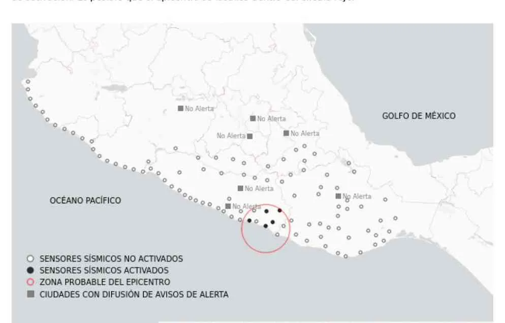 El epicentro se registró en el sureste de Guerrero