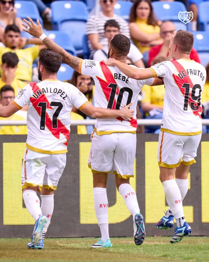 Bebé en celebración de gol vs Las Palmas