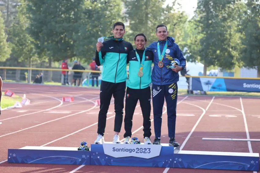 Podio del Pentatlón Moderno de Santiago 2023