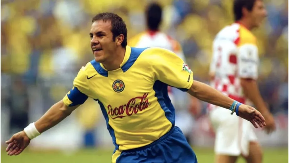 Blanco celebrando un gol con América