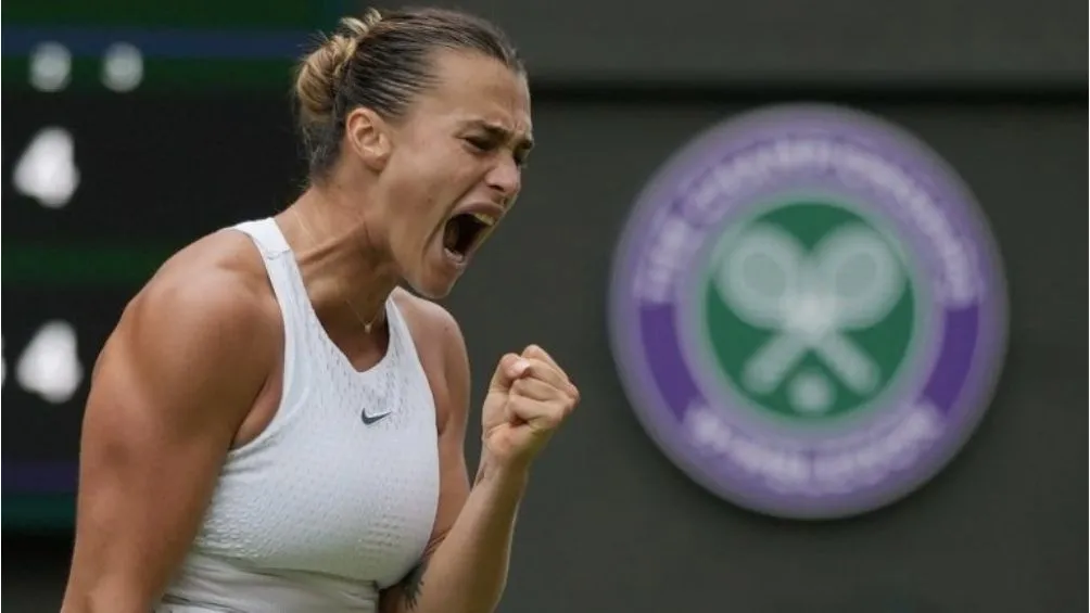 Aryna celebra el Wimbledon