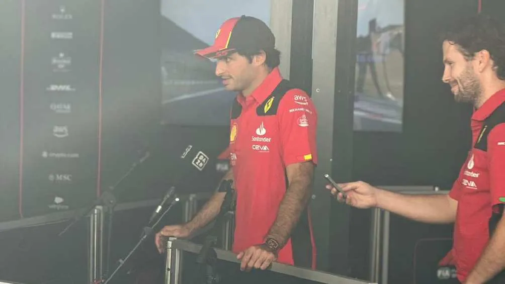 Sainz listo para las prácticas libres