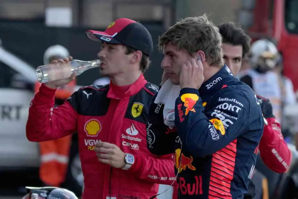 AP Verstappen y Leclerc tras la clasificación en México
