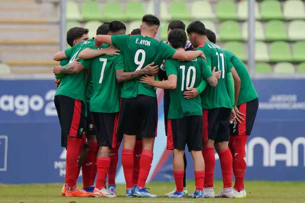 El Tricolor antes del partido contra los charrúas